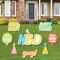 Big Dot of Happiness Party Time - Yard Sign and Outdoor Lawn Decorations - Happy Birthday Party Yard Signs - Set of 8